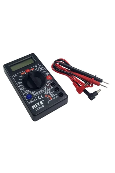 HIYE DT-830D Dijital Multimetre Ölçü Aleti - Siyah Kasa - 2