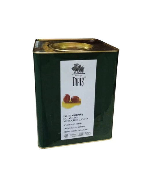 Tariş Salamura Yeşil Çizik Zeytin 10 Kg (321-350 Ad/Kg)