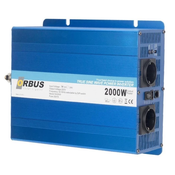 İNVERTER 2000W 12V ORBUS TAM SINUS INTELLIGENT - 2