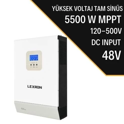 Lexron 5.5KW MPPT PARALEL 120-500V PV INPUT 100A MPPT INVERTER PARALLENEBİLİR