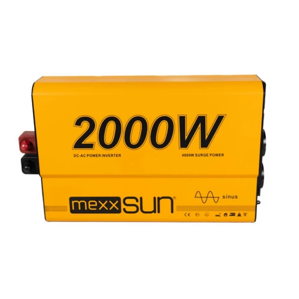 Mexxsun 2000 Watt 12V/220V Tam Sinüs İnverter ürün görseli 1
