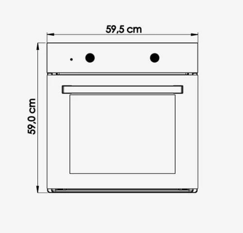 Cucinox Siyah Ankastre Set ( F 18 Siyah D 60 cm Davlumbaz- GLS 640 60 cm Ankastre Ocak-MFA 605 Ankastre Fırın) - 5