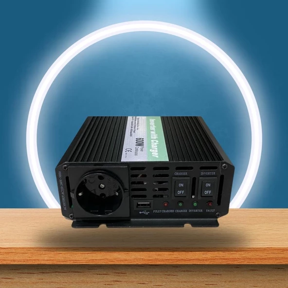 Orbus 600W 12V Modifiye Sinüs UPS Şarjlı Inverter - Resim 3