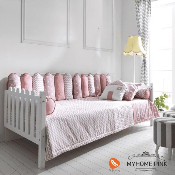 Soft Baby My Home Montessori Uyku Seti 90x190 Pink - 3