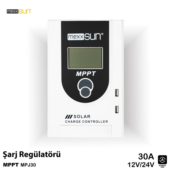 MEXXSUN 30 AMPER MPPT SOLAR ŞARJ REGÜLATÖRÜ DİJİTAL ürün görseli 1