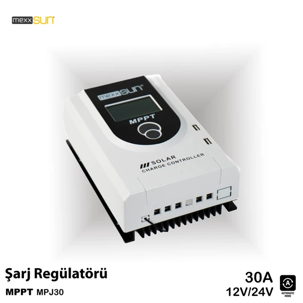 MEXXSUN 30 AMPER MPPT SOLAR ŞARJ REGÜLATÖRÜ DİJİTAL - Resim 4