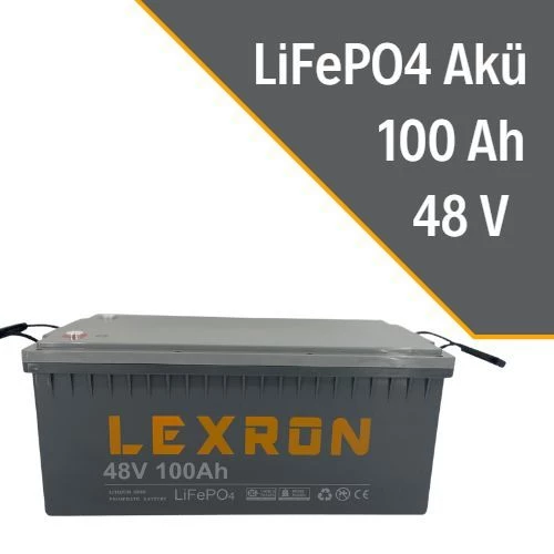 LEXRON 100AH 48V LİTYUM AKÜ LiFePO4