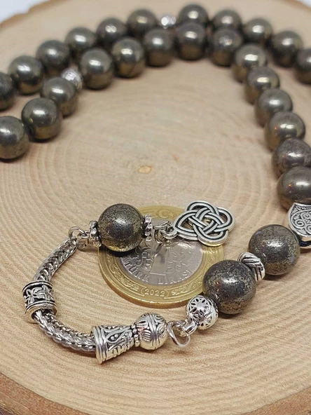 Pirit Taşı 33lük Tesbih 10mm (36010) - Resim 3