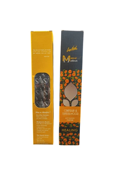 sree vani Calendula & Sandalwood Magical Manifest Sanatsal Doğal El Yapımı Premium Tütsü - 4