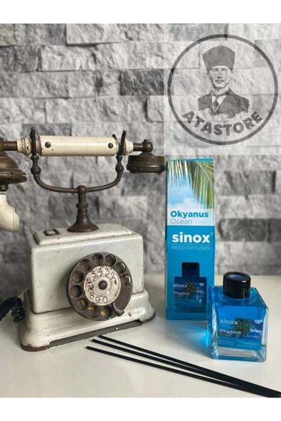 Sinox Bambu Çubuklu Okyanus Oda Ofis Banyo Kokusu 120 Ml Yüksek Esans Kalıcı Koku