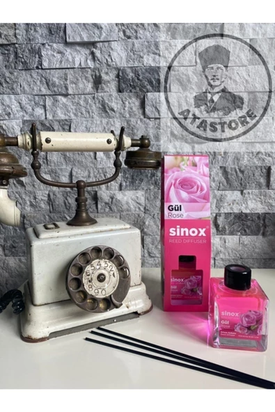 Sinox Bambu Çubuklu Gül Oda Ofis Banyo Kokusu 120 ml Yüksek Esans Kalıcı Koku