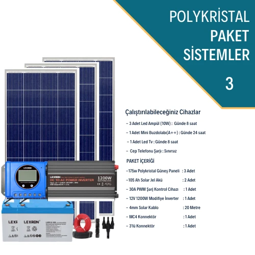 POLYKRİSTALLİ MİNİ BUZDOLABI PAKETİ (PAKET 3) - 2
