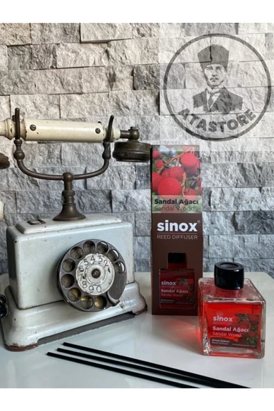 Sinox Bambu Çubuklu Sandal Ağacı Oda Ofis Banyo Kokusu 120 ml Yüksek Esans Kalıcı Koku