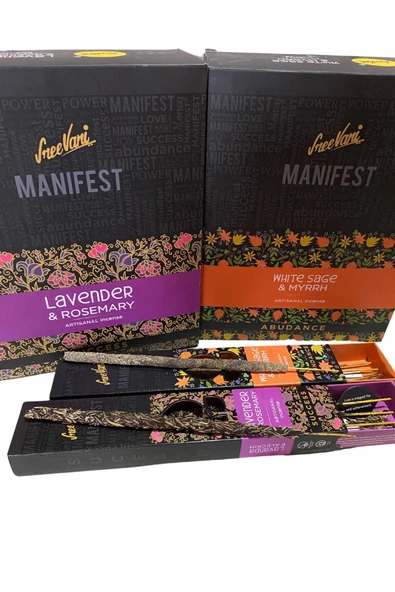 GC Gift Manifest Sanatsal El Yapımı Doğal Kalın Premium Tütsü Lavanta - 7