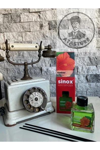 Sinox Bambu Çubuklu Amber Oda Ofis Banyo Kokusu 120 ml Yüksek Esans Kalıcı Koku