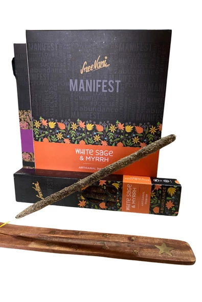GC Gift Manifest Sanatsal El Yapımı Doğal Kalın Premium Tütsü Adaçayı - 2
