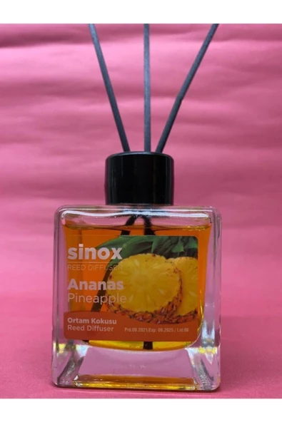 Sinox Bambu Çubuklu Ananas Oda Ofis Banyo Kokusu 120 ml