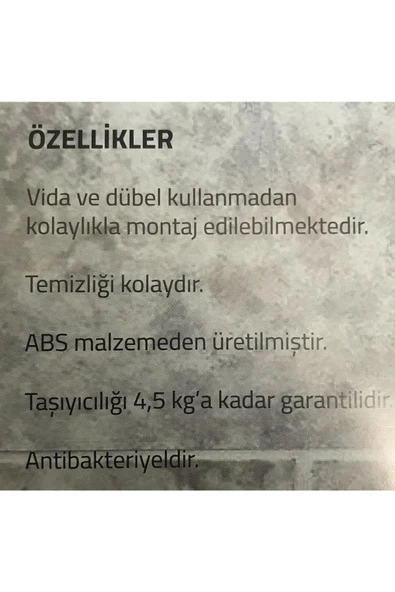 UmutAksesuar Banyo Mutfak Düzenleyici Vidasız Kolay Montaj Raf 3 Adet - 8