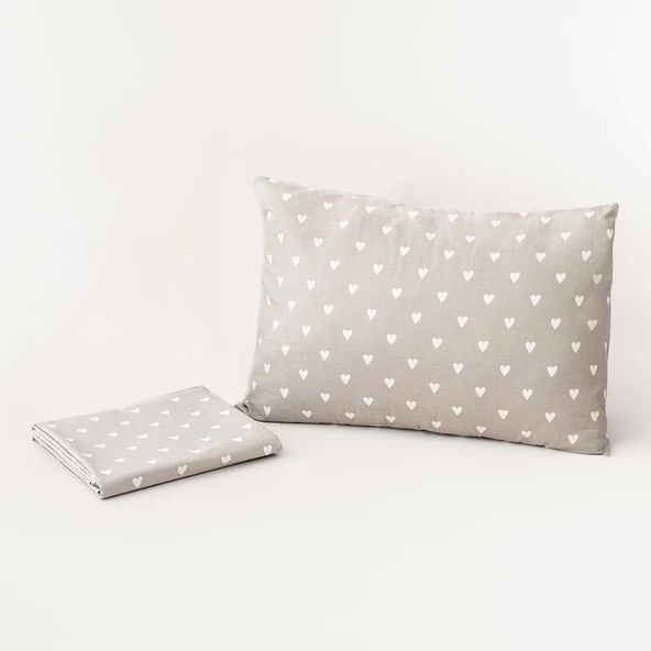 Soley | Mix & Match | Hearts | %100 Pamuk Tek Kişilik Çarşaf Seti - 3