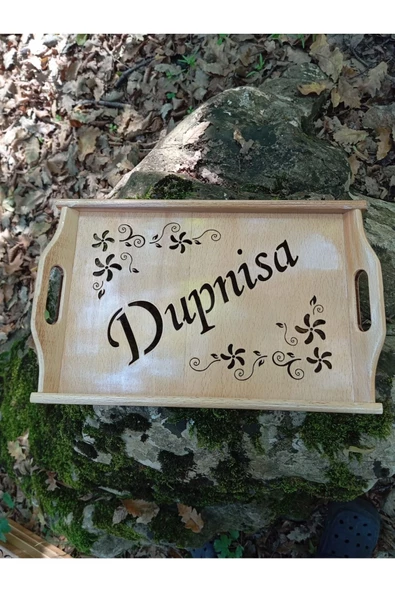 UmutAksesuar AHŞAP EL YAPIMI İSİMLİ TEPSİ MODELLERİ - 6