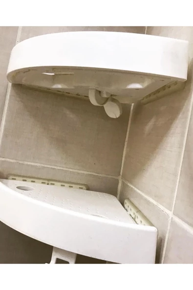 UmutAksesuar Banyo Mutfak Düzenleyici Vidasız Kolay Montaj Raf 3 Adet - 6