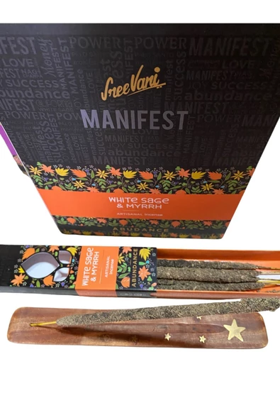 GC Gift Manifest Sanatsal El Yapımı Doğal Kalın Premium Tütsü Adaçayı - 5