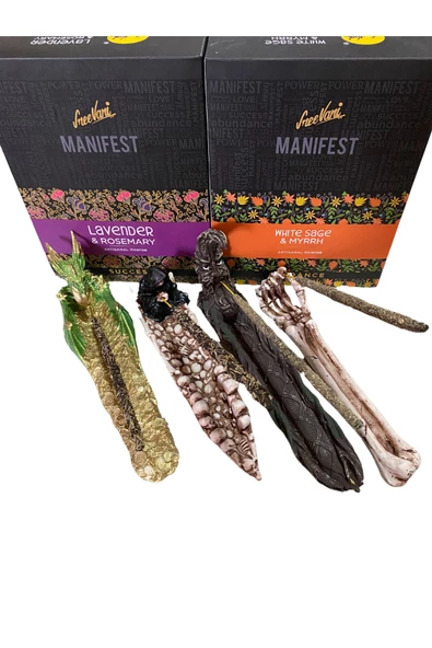 GC Gift Manifest Sanatsal El Yapımı Doğal Kalın Premium Tütsü Lavanta - 5