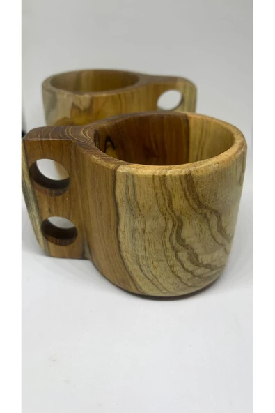 Çilek Özel Suar Ağacından 180 ml Kuksa - 2