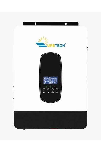 URETECH 4.2KVA 3800 Watt Tam Sinüs Akıllı MPPT 110A H.V 55-450V İnverter 24dc-220Vac İnvertör ürün görseli 1