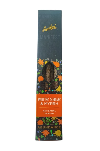 sree vani (ADAÇAYI - MÜR) Manifest Sanatsal Doğal El Yapımı Premium Kalite Tütsü (6 ADET) - 2