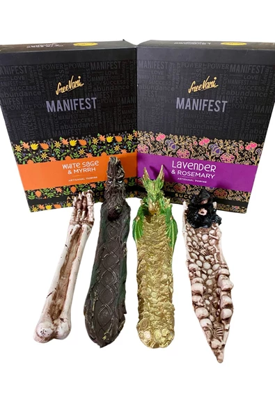 GC Gift Manifest Sanatsal El Yapımı Doğal Kalın Premium Tütsü Adaçayı - 6
