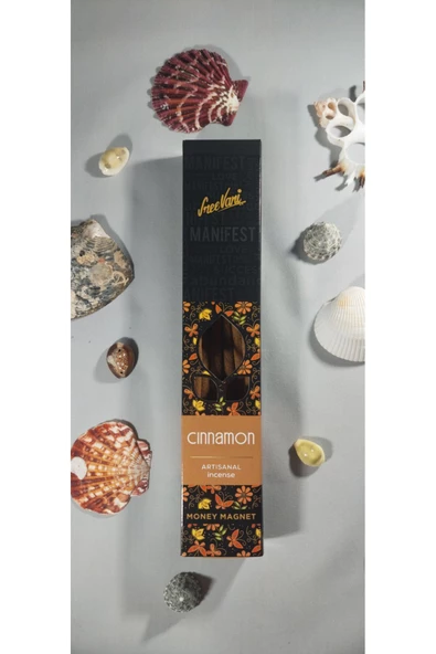 sree vani (TARÇIN-CINNAMON) Manifest Sanatsal Doğal El Yapımı Premium Kalite Tütsü ( 6 Adet) - 3