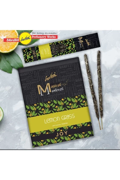 sree vani Lemon Grass Magical Manifest Sanatsal Doğal El Yapımı Premium Kalite Tütsü