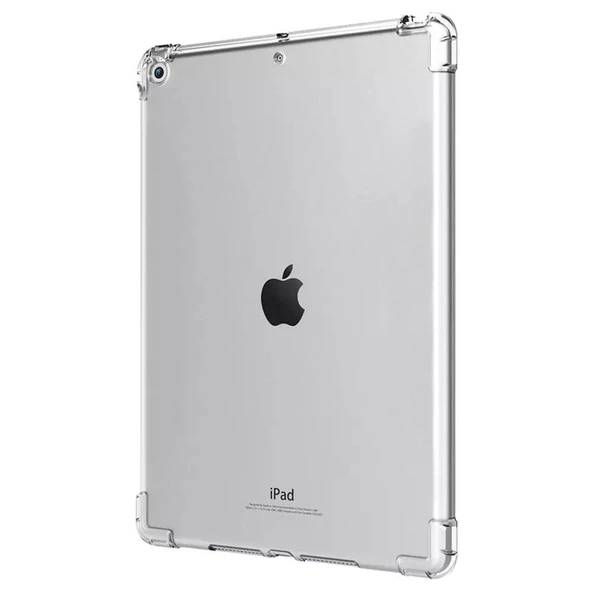 Smody Apple iPad 10.2 (8.Nesil) İle Uyumlu Kılıf Kenar Korumalı Şeffaf Silikon