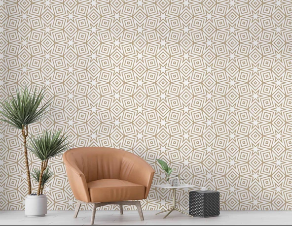Geometrik Motifli Duvar Kağıdı - Resim 6