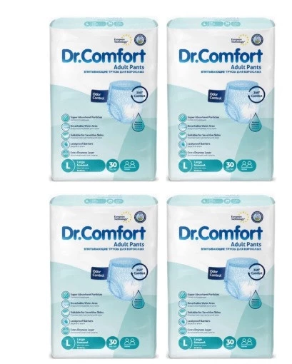 Dr.Comfort Külotlu Yetişkin Hasta Hasta Bezi Large 120 Adet