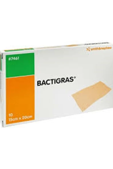 Bactigras 15 X 20 Tül Sargı Yara Ve Yanık Bakım Örtüsü 10 Adet SKT 2027  REF : 7461 - 2