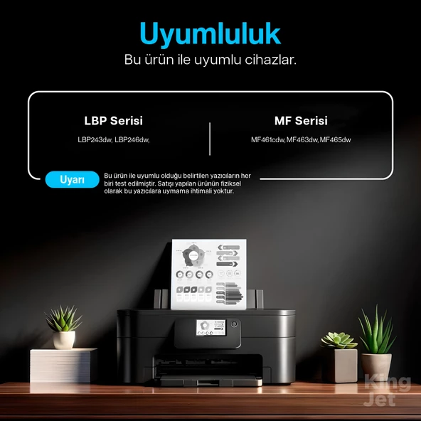 KingJET® 070H / CRG-070H 4'lü Paket - Canon Uyumlu Çipli Muadil Toner - 2
