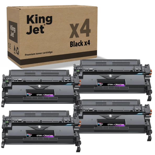 KingJET® 070H / CRG-070H 4'lü Paket - Canon Uyumlu Çipli Muadil Toner