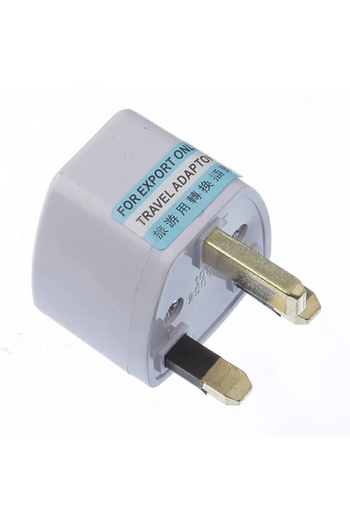 MAS ELEKTRO Ingiliz Erkek Fişli Seyahat Adaptörü Ingiliz Amerika Arabistan Umre Fiş Çevirici Priz Dönüştürücü ürün görseli 1