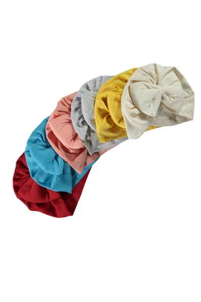 Kurdelalı Desenli Bebek Bone seti