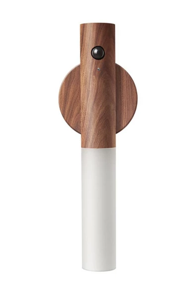 MAS ELEKTRO Unichrome Modern Sensörlü Usb Şarjlı Mıknatıslı Taşınabilir Duvar Aplik Masa Lambası Ahşap Görünümlü Gün Işığı - 2