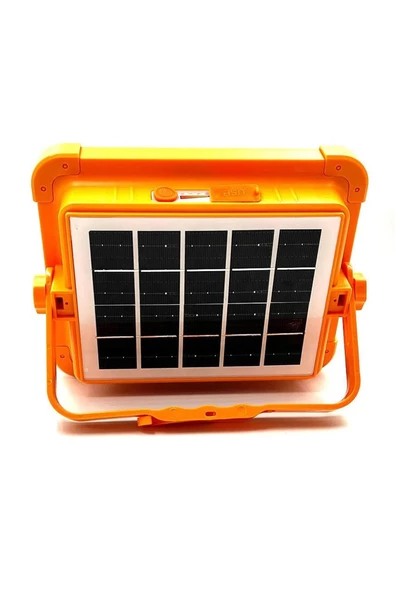 MAS ELEKTRO Cata Ct-4698 Güneş Enerjili Şarjlı Solar Led Projektör 200w Çakarlı Fener 6400k - 4
