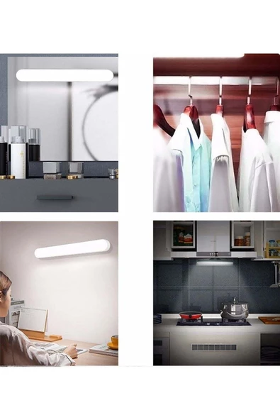 MAS ELEKTRO Cata Ct-5249 Şarjlı Led Işık Usb Şarjlı Kablosuz Mıknatıslı Led Lamba 3 Farklı Işık Rengi - 4