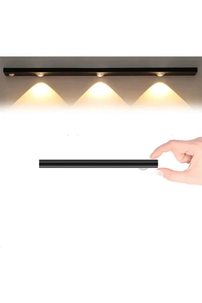 MAS ELEKTRO Cata Ct 2464s 3w Şarjlı Led Sensörlü Dolap Içi Lamba 3 Renk Mod Siyah Kasa