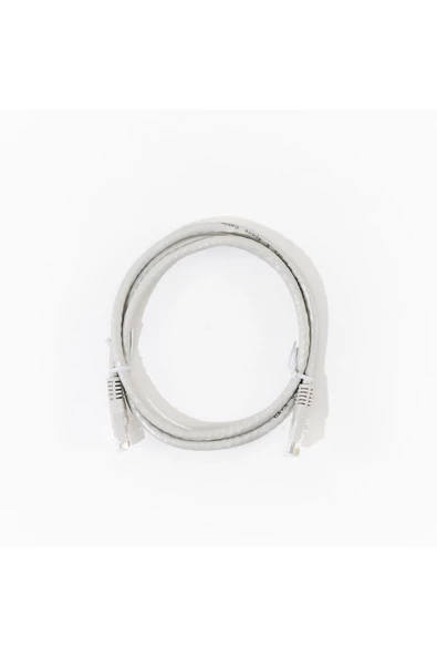 MAS ELEKTRO EFB Cat6 UTP Patch Kablo, Ethernet Kablosu, 1Gbit Hızında Veri İletimi, İnternet Kablosu, Gri, 1Mt