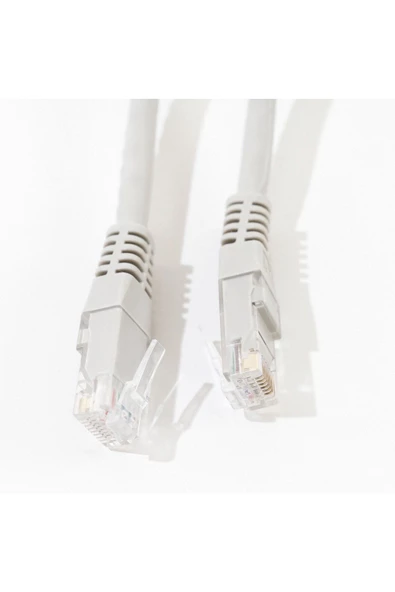 MAS ELEKTRO EFB Cat6 2 Metre Gri Ethernet Kablosu - Kaliteli Internet Kablosu - Gbit Lan Kablosu - Cat6 Kablo