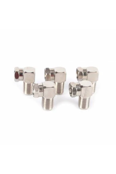 MAS ELEKTRO OEM F Konnektör L Fiş 90 Derece 5 Adet - 7