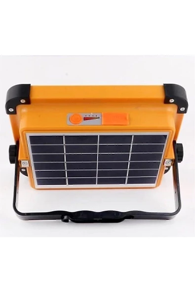 MAS ELEKTRO Cata Noas Güneş Enerjili Solar 200w Watt Led Projektör Taşınabilir Sarı Beyaz Ve Çakar Işık Lamba - 2