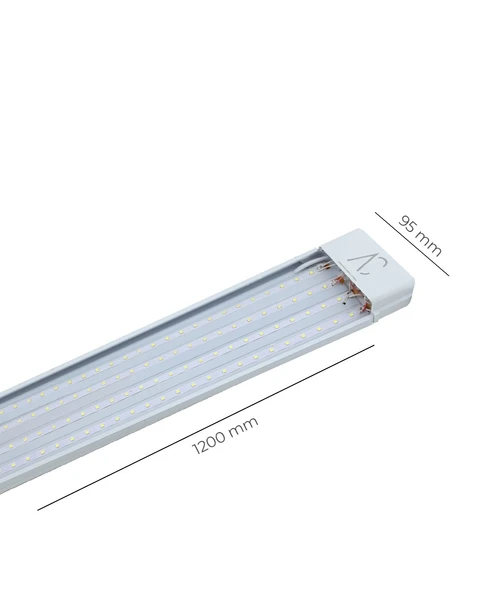 100W Beyaz Kristal Led Bant Armatür 6500K Beyaz Işık - 2